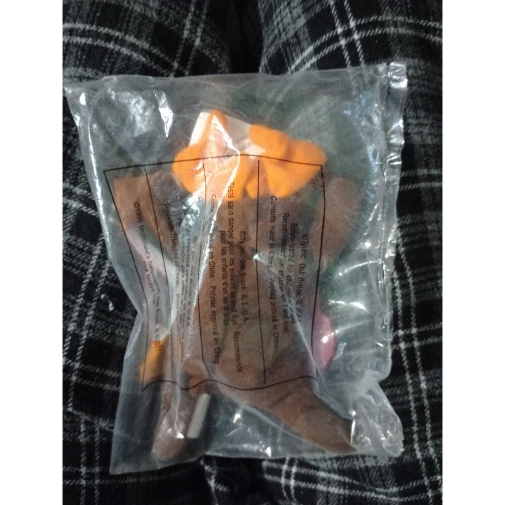 TY Beanie Baby Chocolate the Moose 1993 Mcdonalds Happy Meal Toy Sealed #4